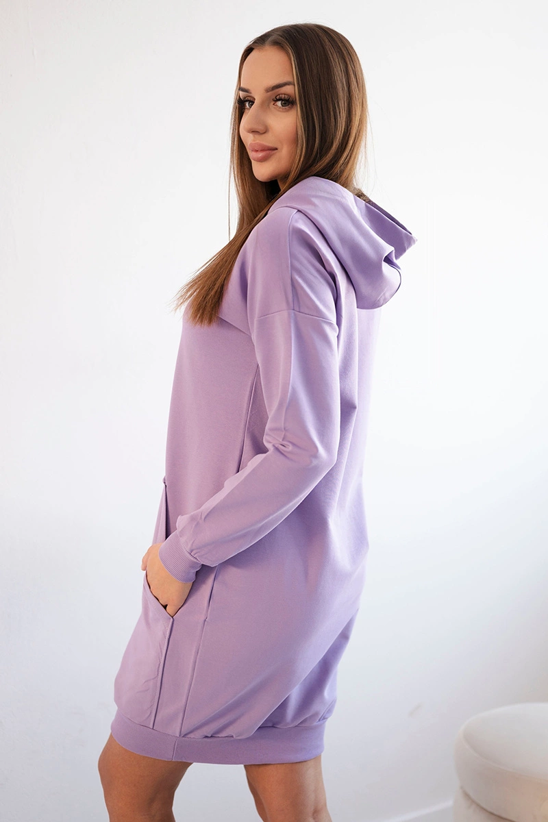 Purple dress with hood