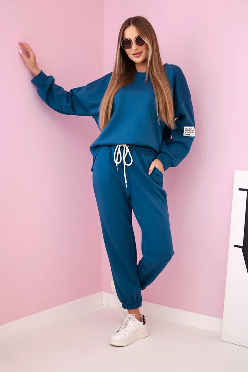 Kesi Włoski Set sweatshirt + pants buttery fabric nautical