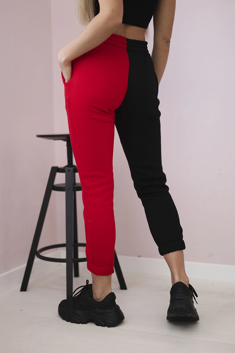 Kesi Women's sweatpants with QUEEN inscription red