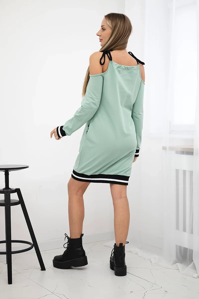 Tres Chic Dress Dark Mint