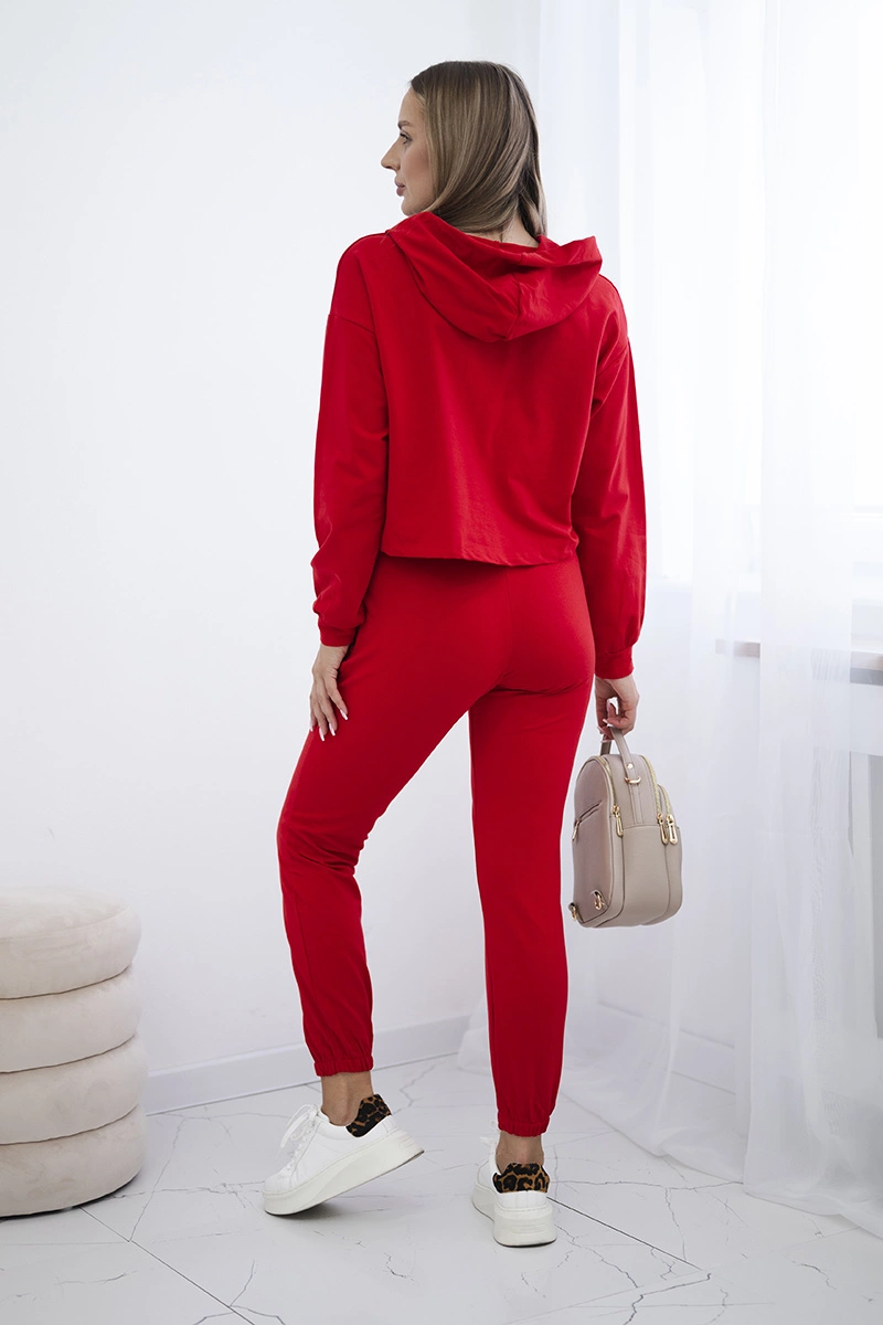 Set with red print