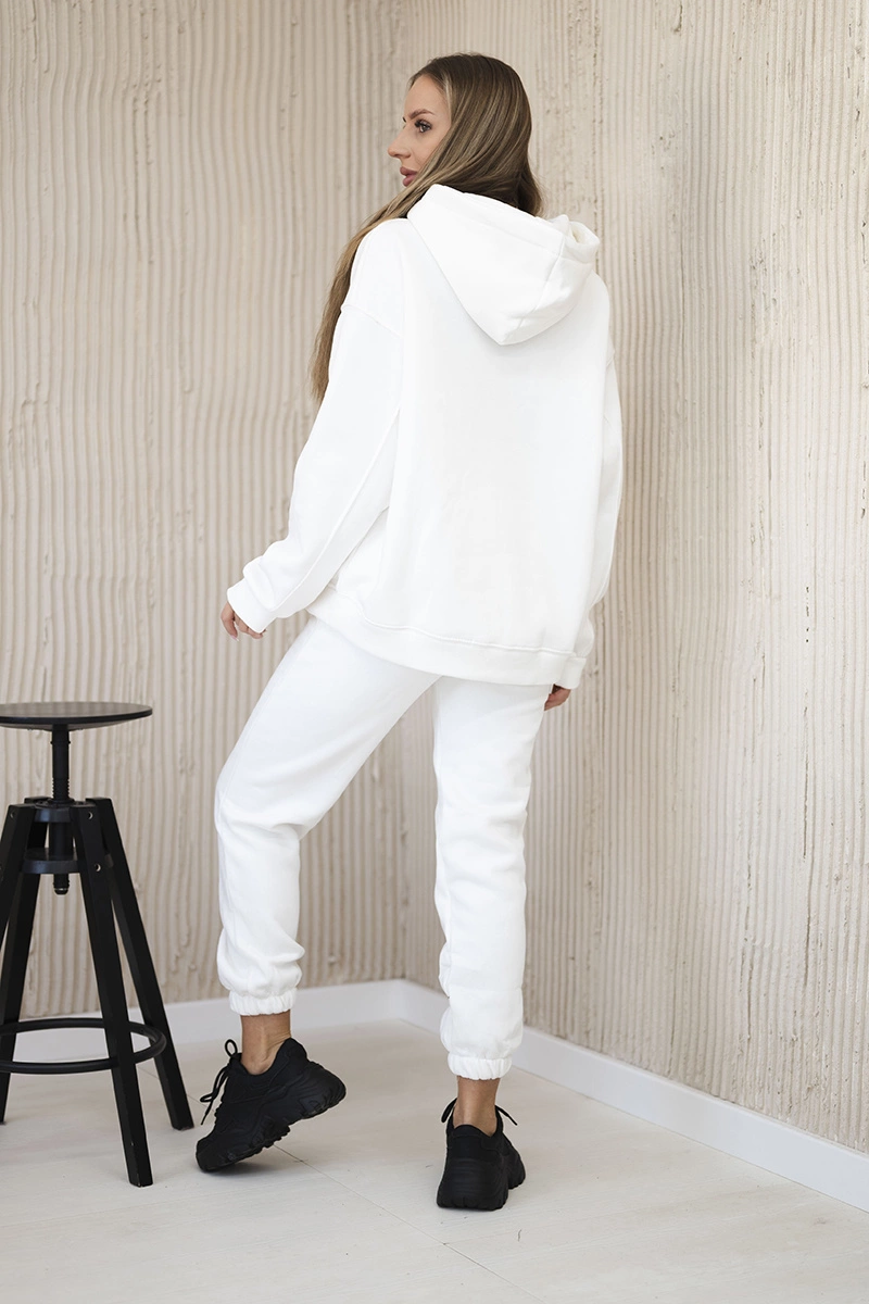 Cotton set with embroidered Paradise ecru inscription