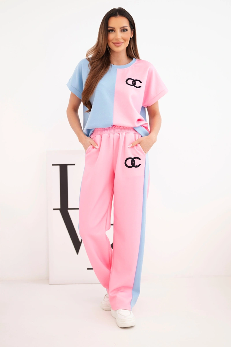 Kesi dámský set s oversized mikinou a širokými kalhotami