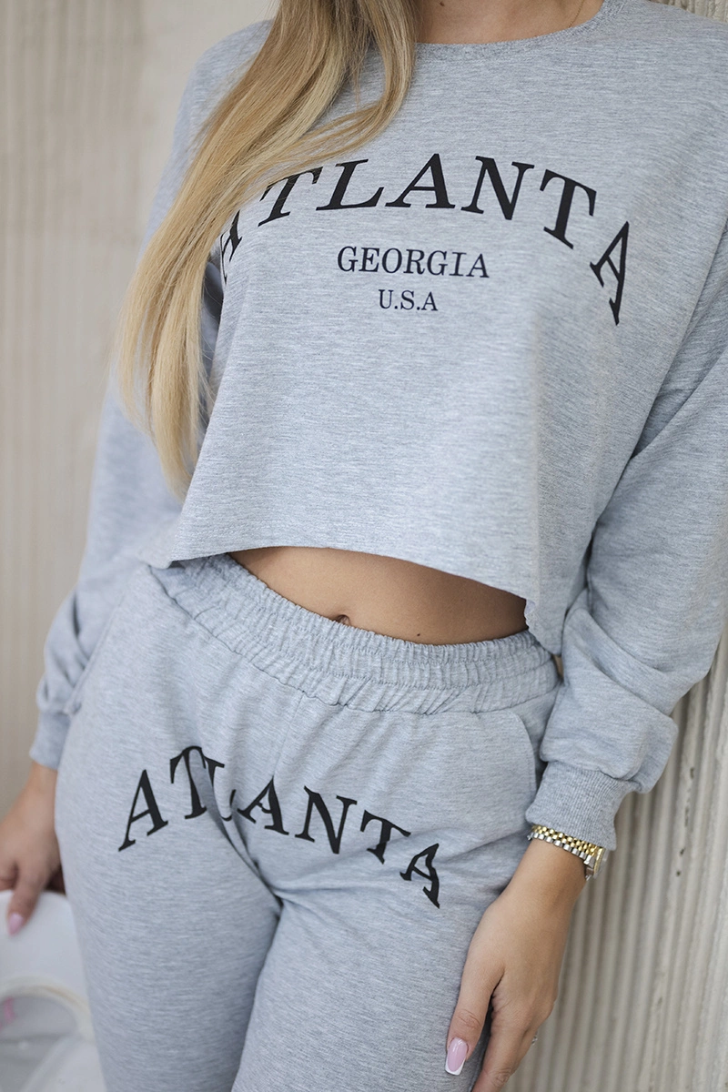 Set with gray Atlanta print
