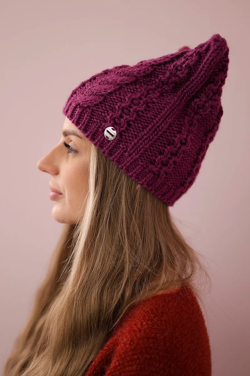 marka niezdefiniowana Cap with fleece Rabbid K237 light purple