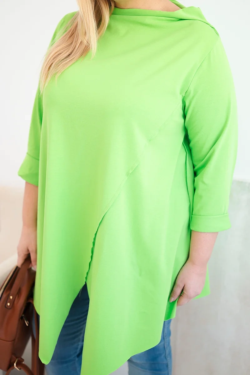 Dámska asymetrická blúzka Plus Size