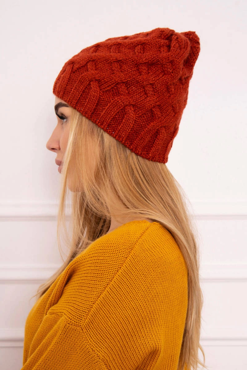 Kesi Cap with fleece Agnieszka K239 foxy