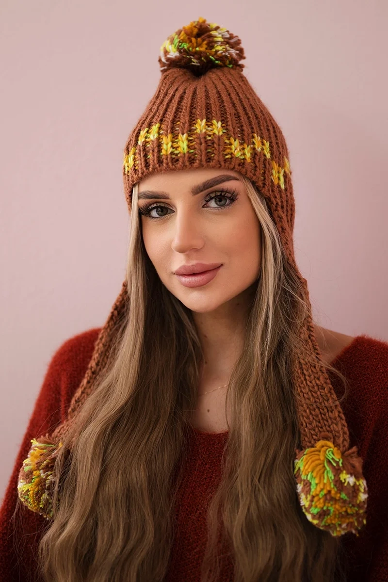 Dámská kšiltovka s dlouhýma ušima Nadia K321 camel