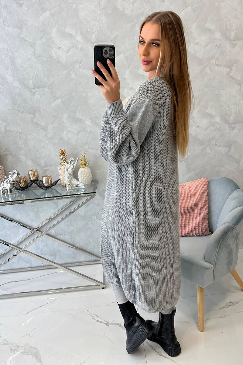 Long sweater dark gray