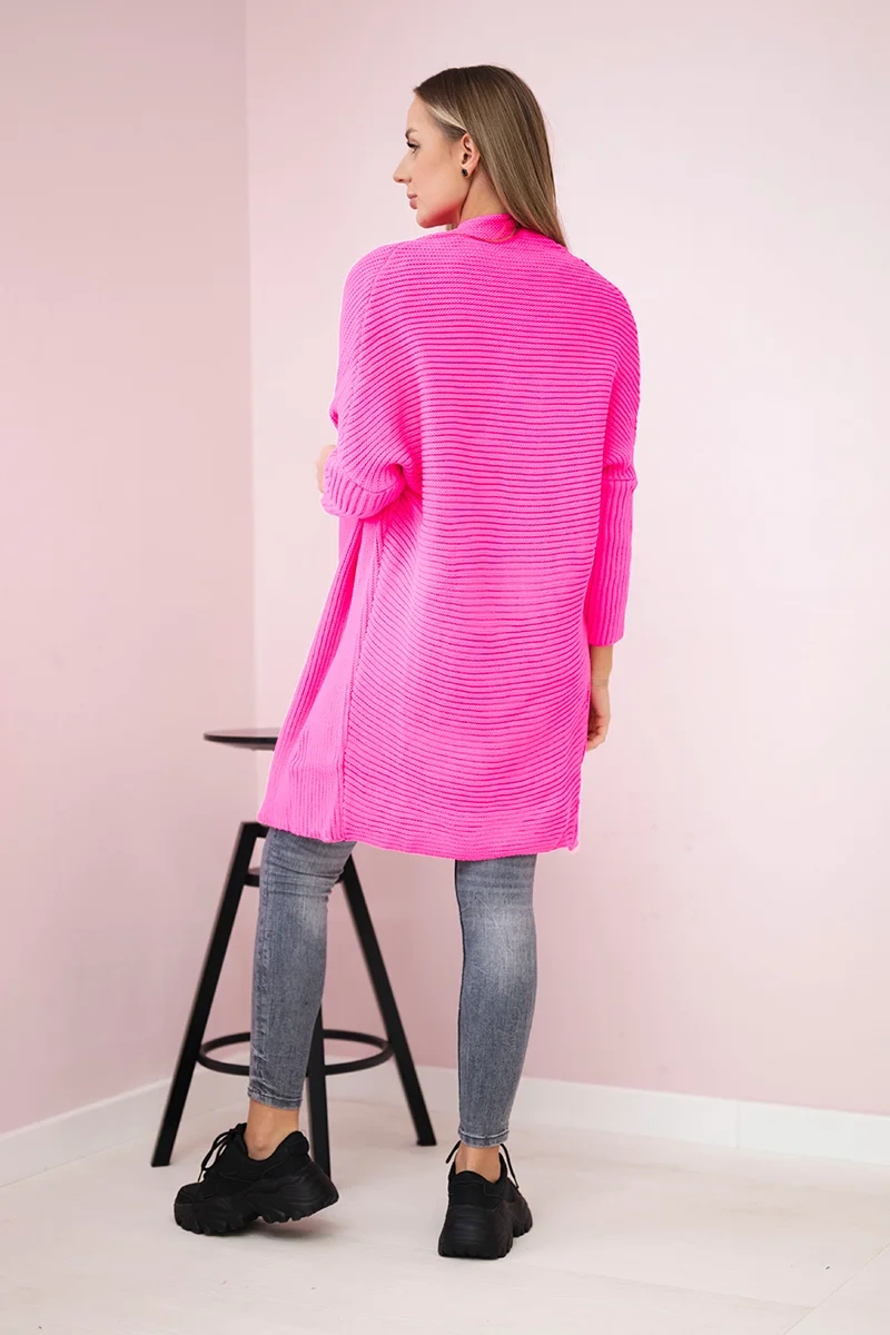 Pink Neon Sleeve Sweater with Blasting Sleeve
