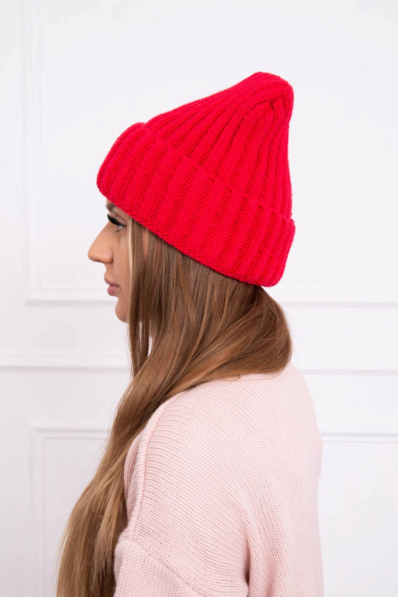 marka niezdefiniowana Cap with turn up Magda K293 red