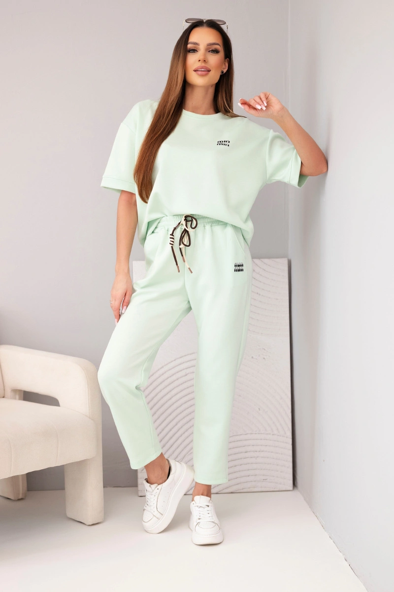 Дамски комплект от вискоза с къс ръкав Kesi Włoski