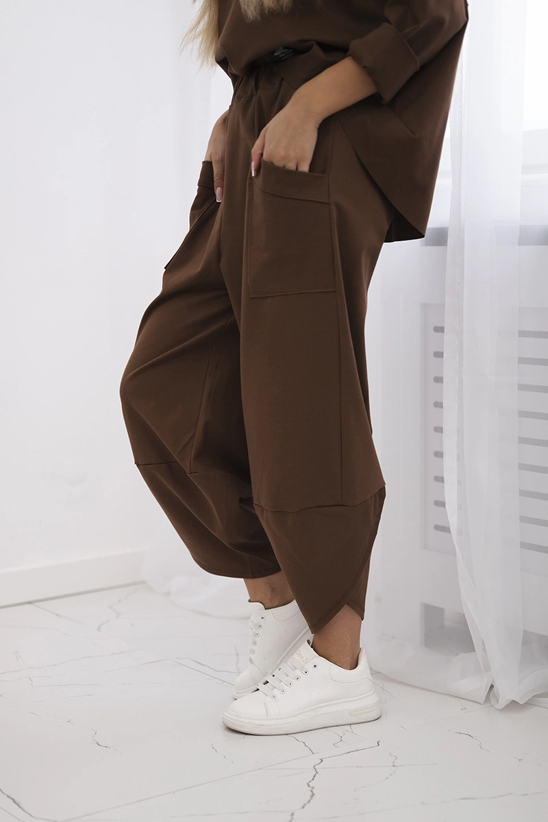 Kesi Włoski Set Punto Milano Winter sweatshirt + pants brown