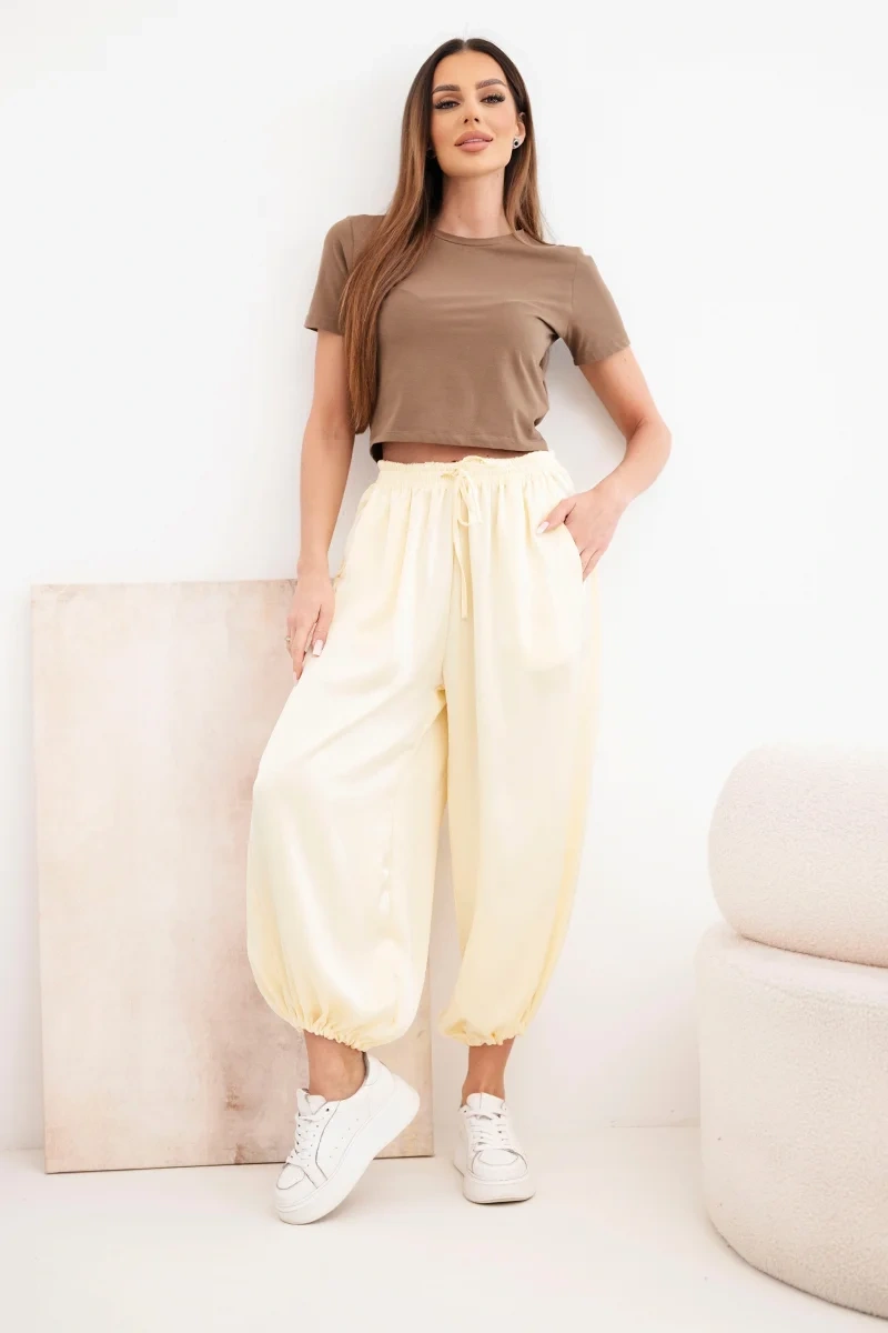 Široké kalhoty Aladdin s elastickým pasem