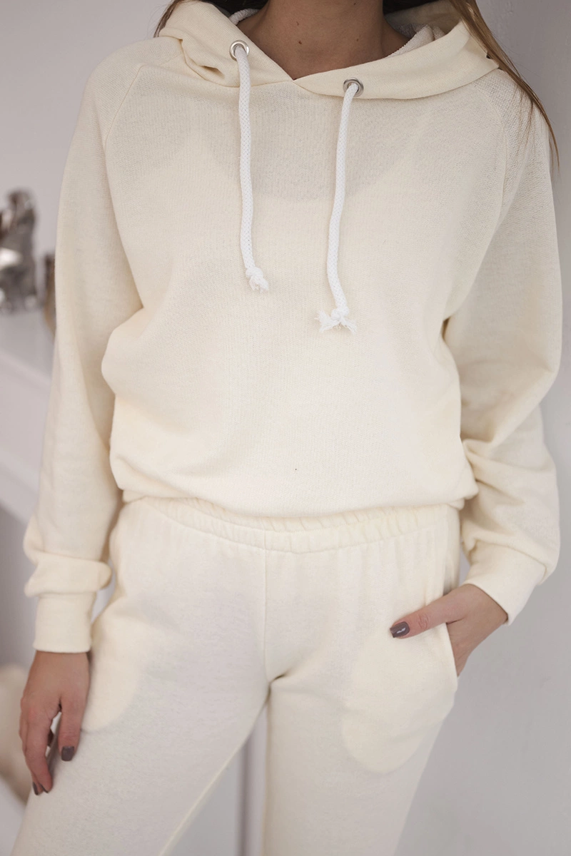 Hoodie set ecru