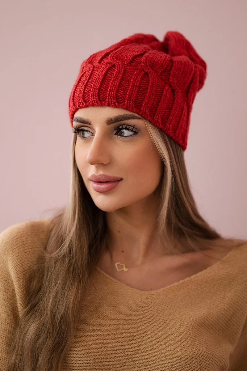 Kesi Fleecová čepice Iwona K221 maroon