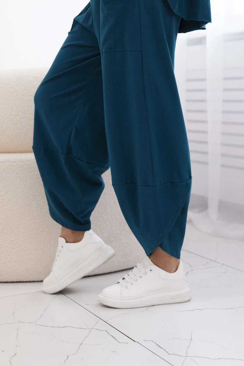 Kesi Włoski Cotton set blouse + trousers nautical
