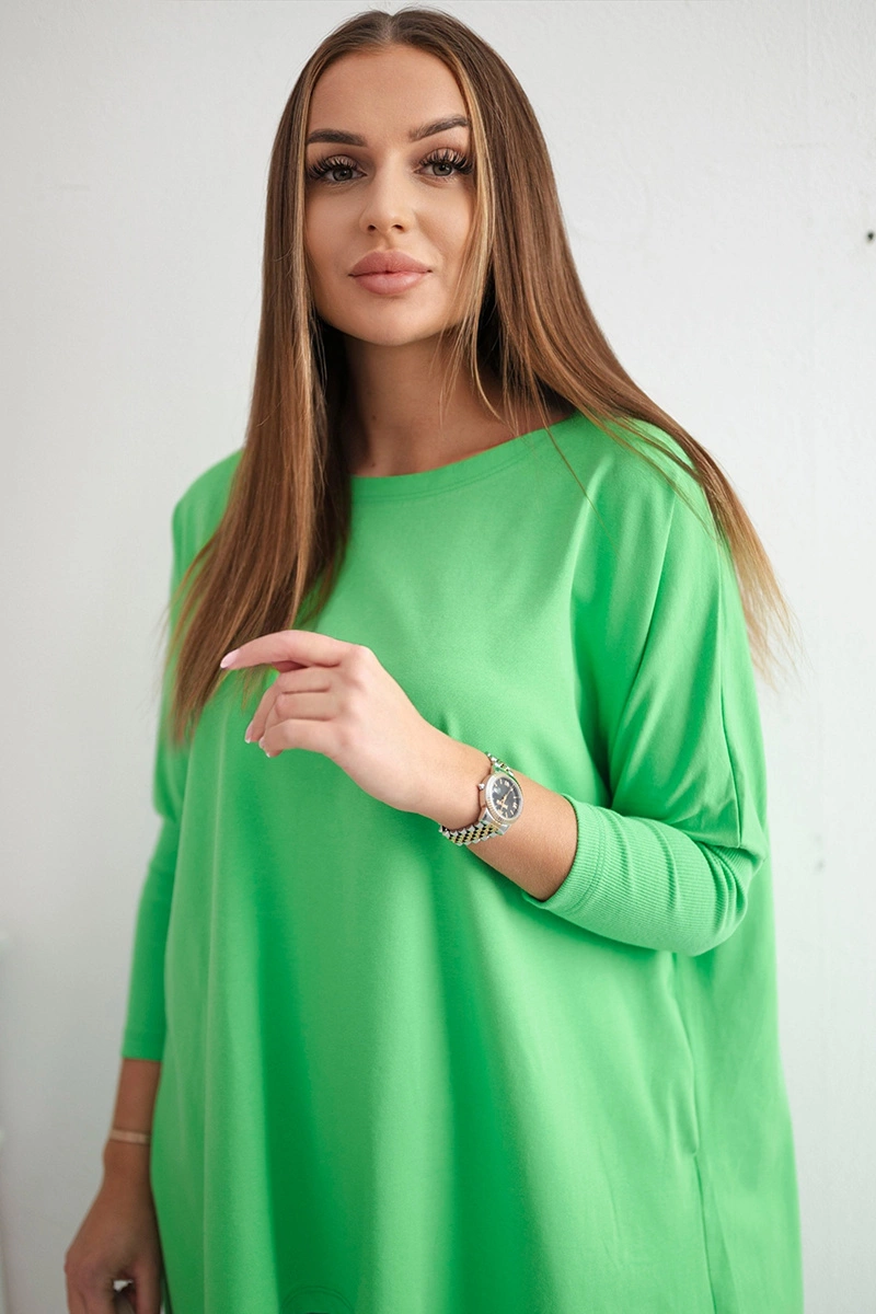 Oversize blouse light green