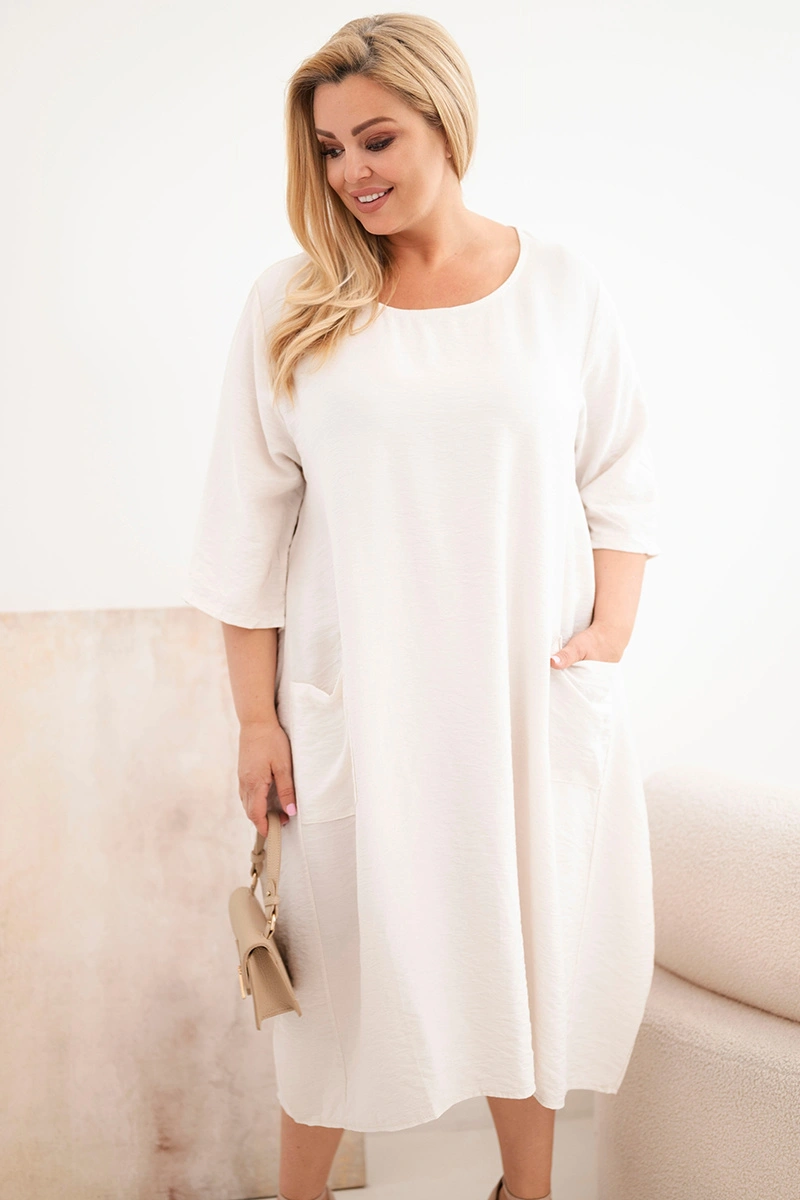 Рокля Kesi plus size с джобове