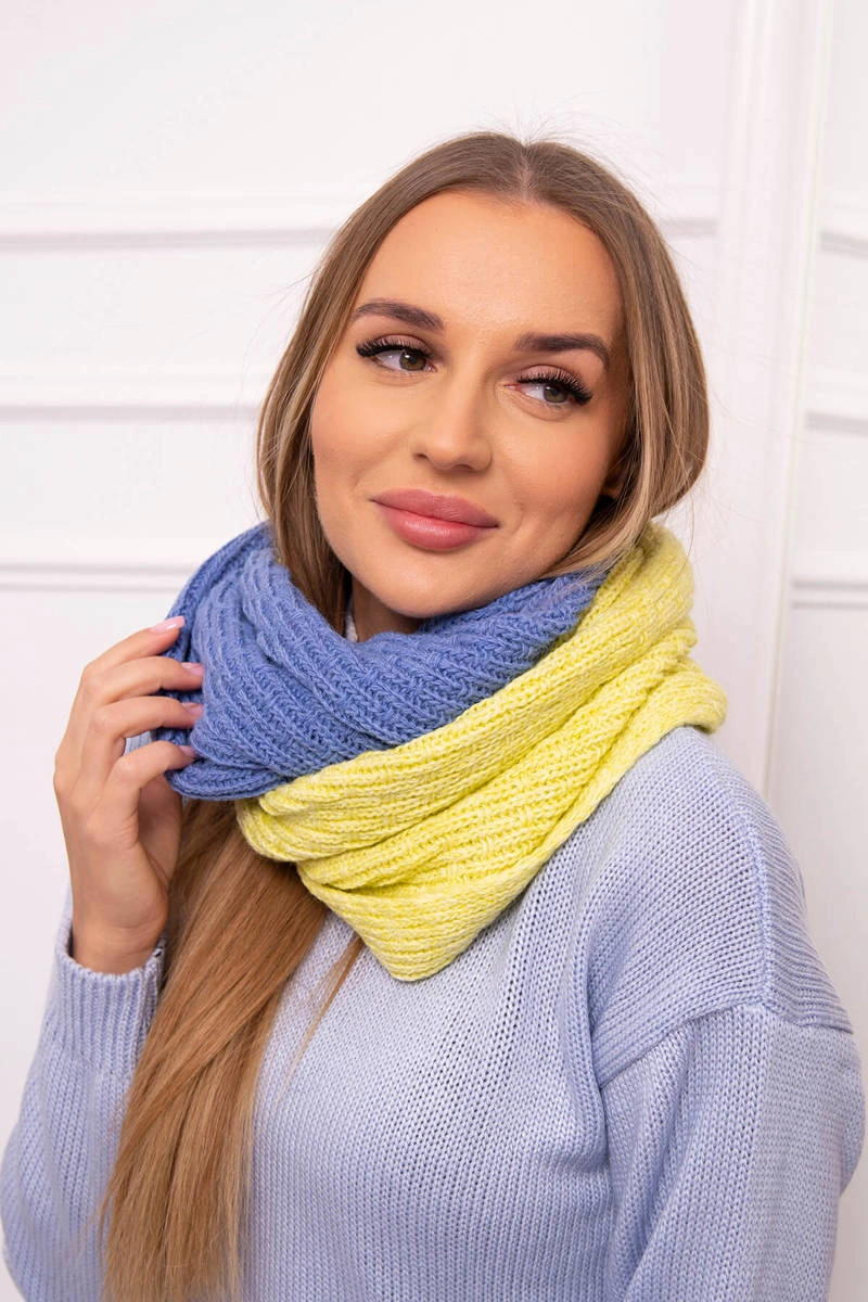 KN14 Dámské dvoubarevné komínové kiwi+džíny