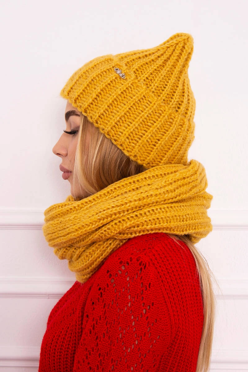 Women&#039;s set with strong ribs P100 yellow