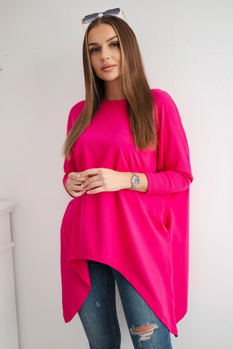 Oversize fuchsia blouse