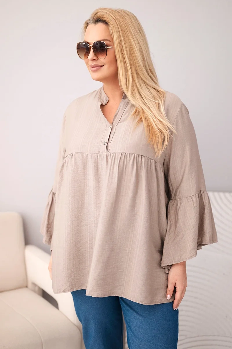 Дамска блуза Kesi Plus size с волани
