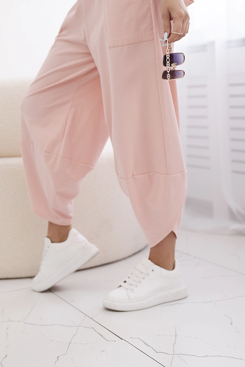 Women&#039;s set T-shirt + pants - peach