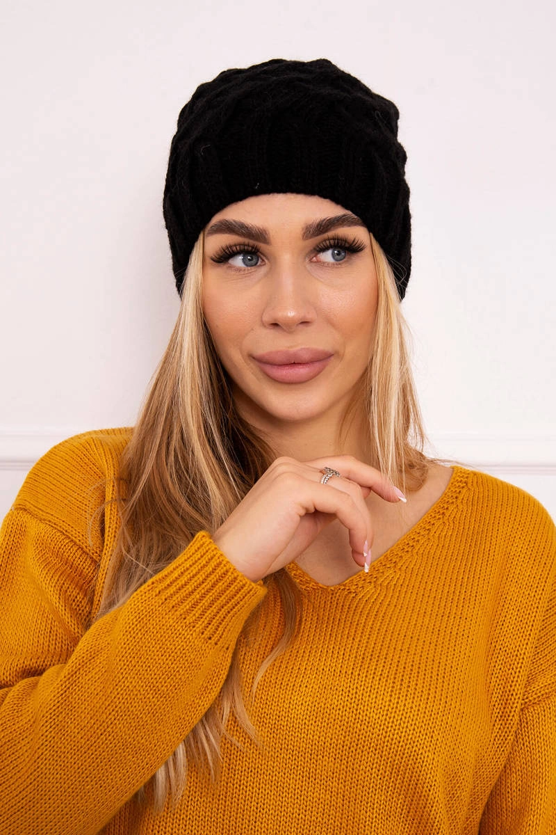 Kesi Cap with fleece Agnieszka K239 black