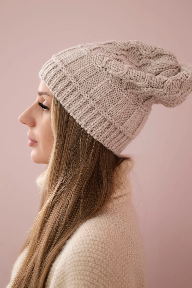 Kesi Cap with fleece Marta K231 light beige