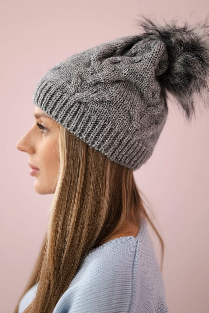 Kesi Cap with fleece Ela K242 light gray