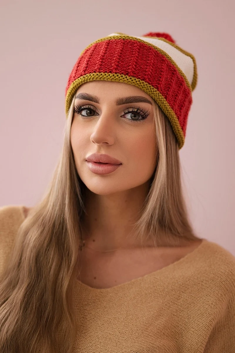 Dámská kšiltovka Kinga K297 foxy+ světle khaki + ecru