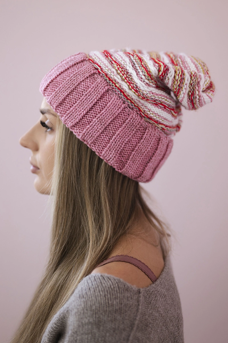 Women&#039;s cap Feba K330 dark pink