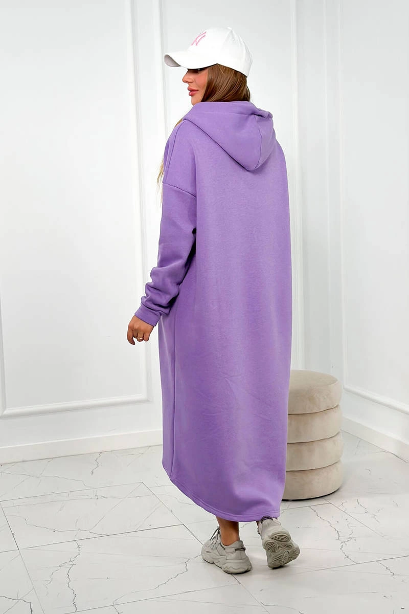 Insulated dress with hood purple