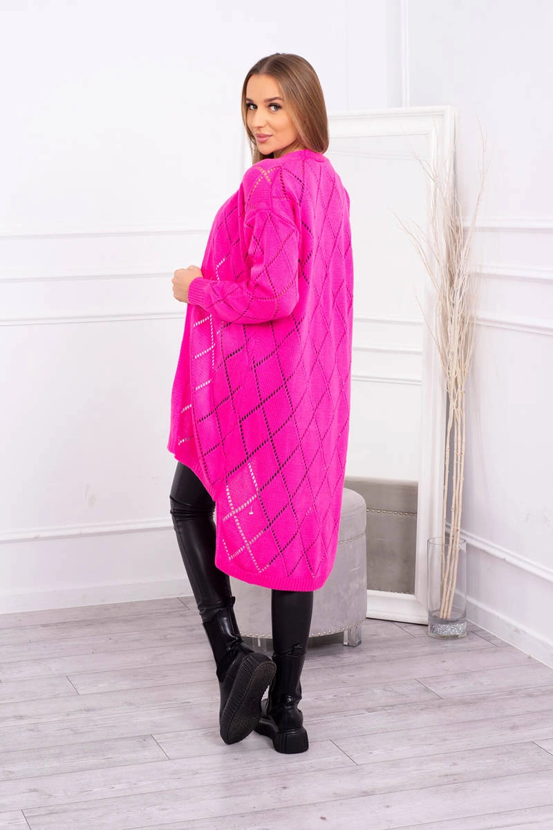 Sweater with geometric pattern pink