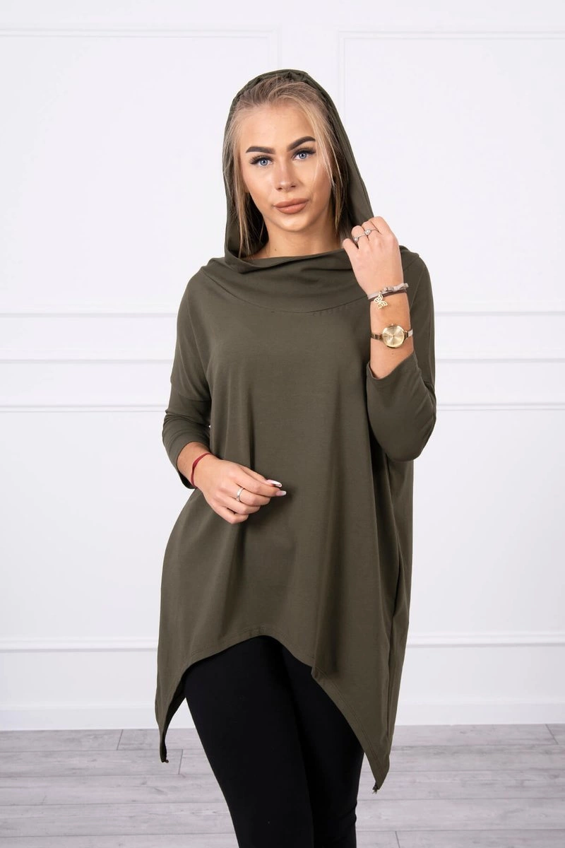 Kesi Sweatshirt with a print of wings khaki