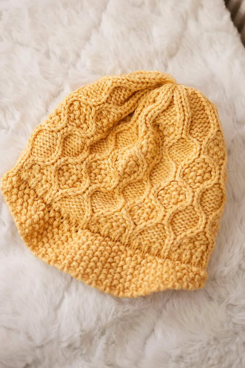 marka niezdefiniowana Cap with fleece Roma Bis K235 yellow