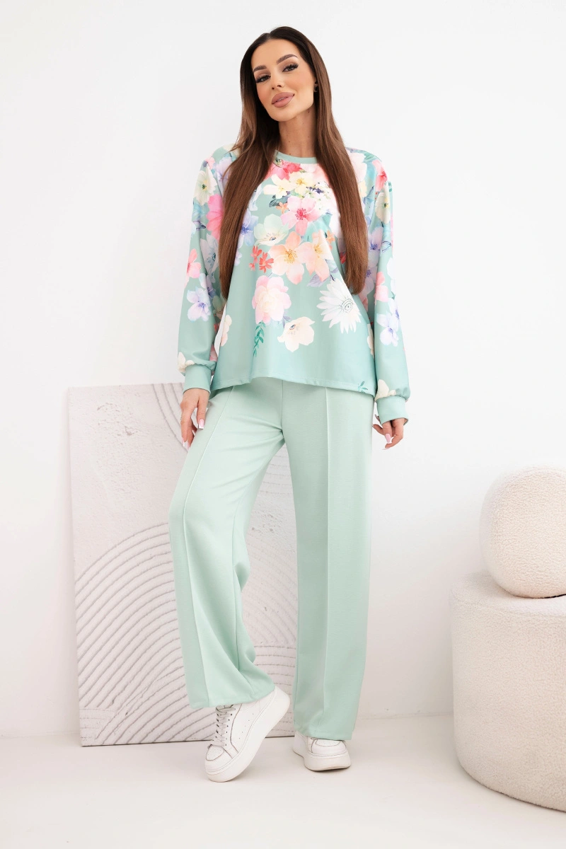 Дамски комплект от две части Kesi с флорален мотив