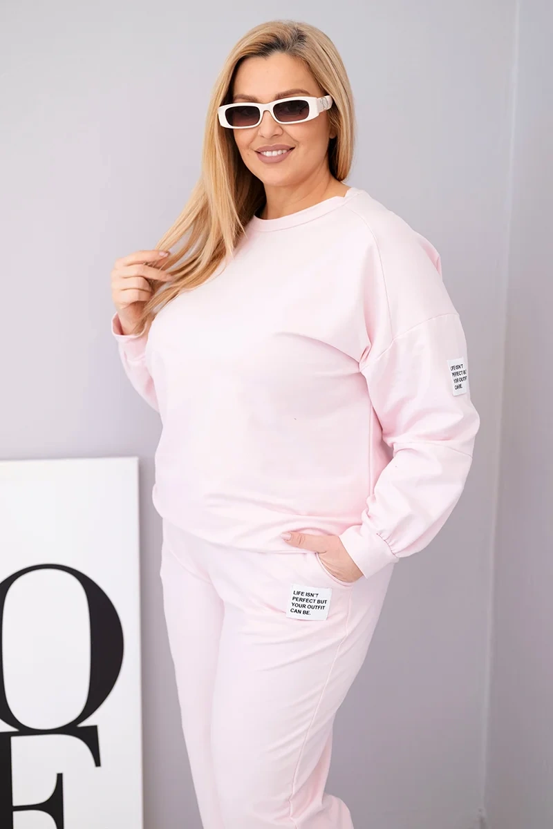 Kesi Plus Size dámská sada candy pink
