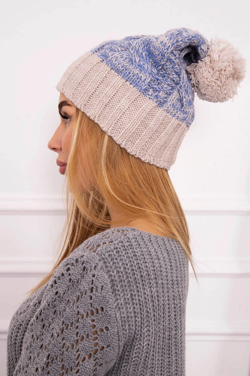 Kesi Cap with fleece Paryż K213 light beige