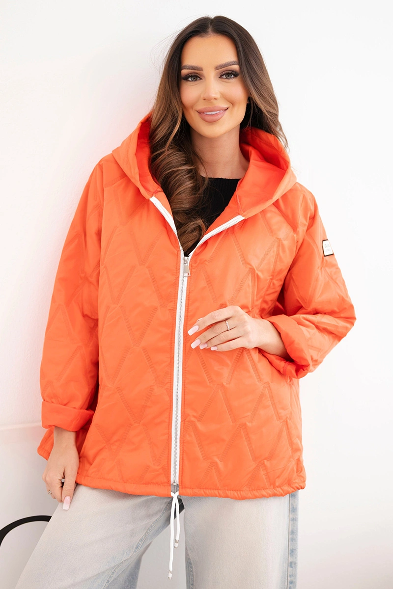 Дамско пролетно ватирано яке с качулка Kesi