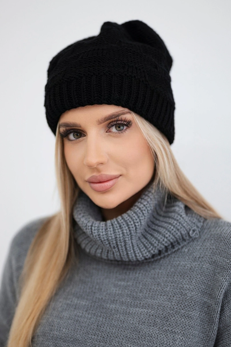 Kesi Dámska čiapka Nastia K373 čierna