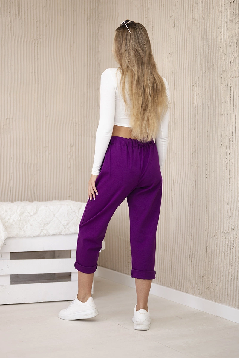 Punto Milano Winter trousers dark purple