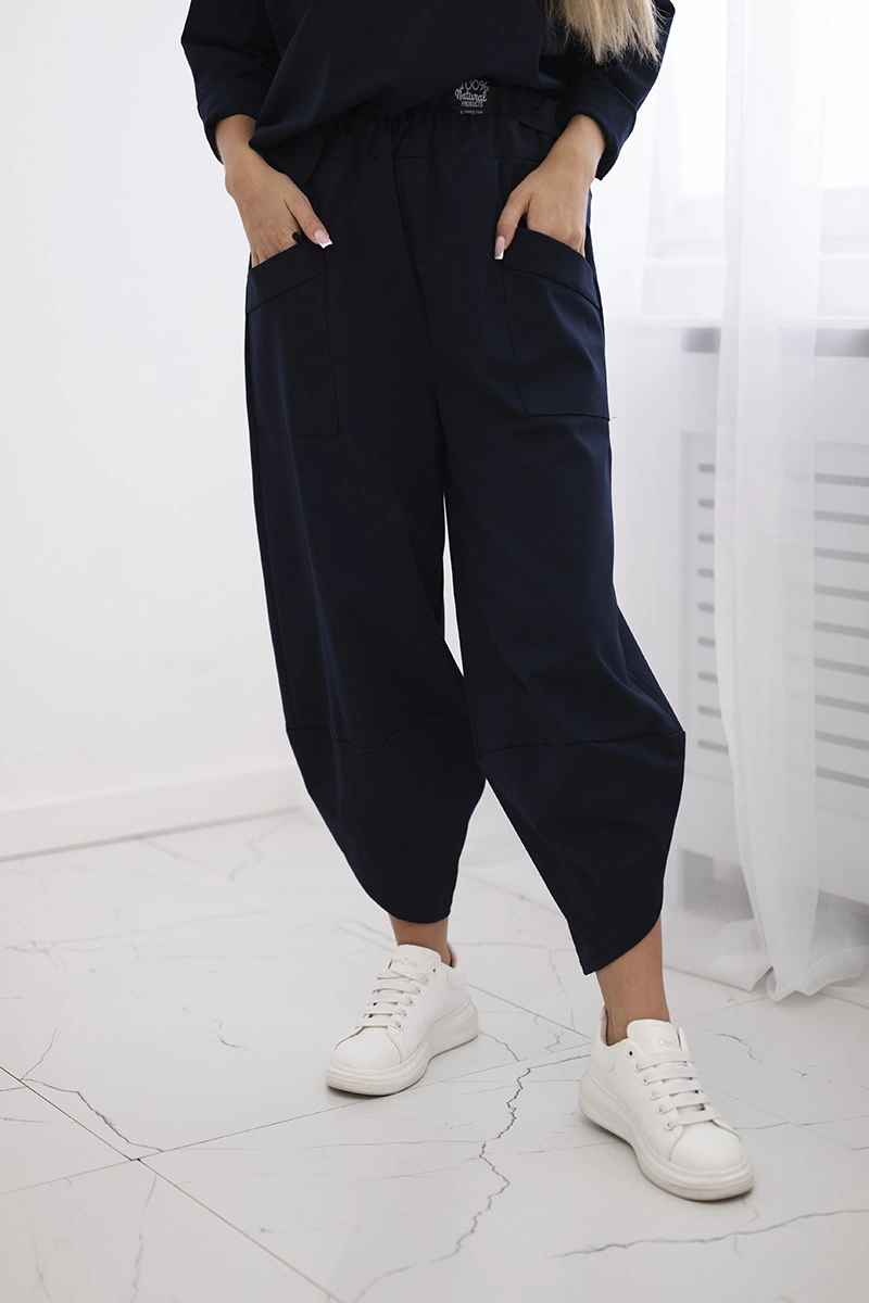 Set Punto Milano Winter sweatshirt + pants Navy blue