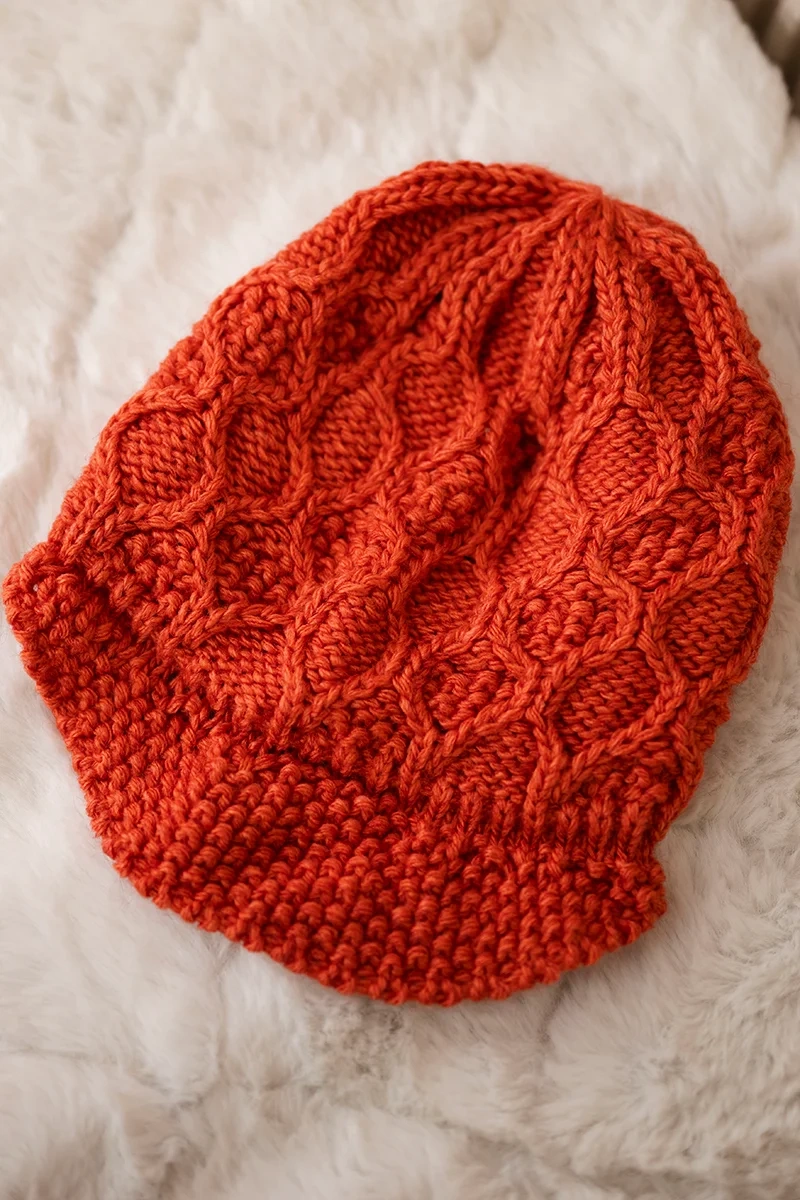 marka niezdefiniowana Cap with fleece Roma Bis K235 foxy