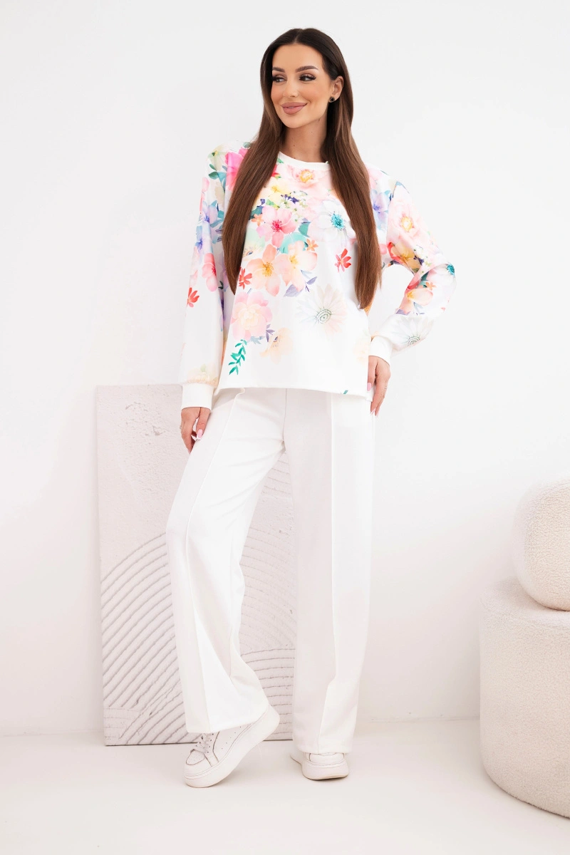 Kesi dámská souprava s květinovým vzorem