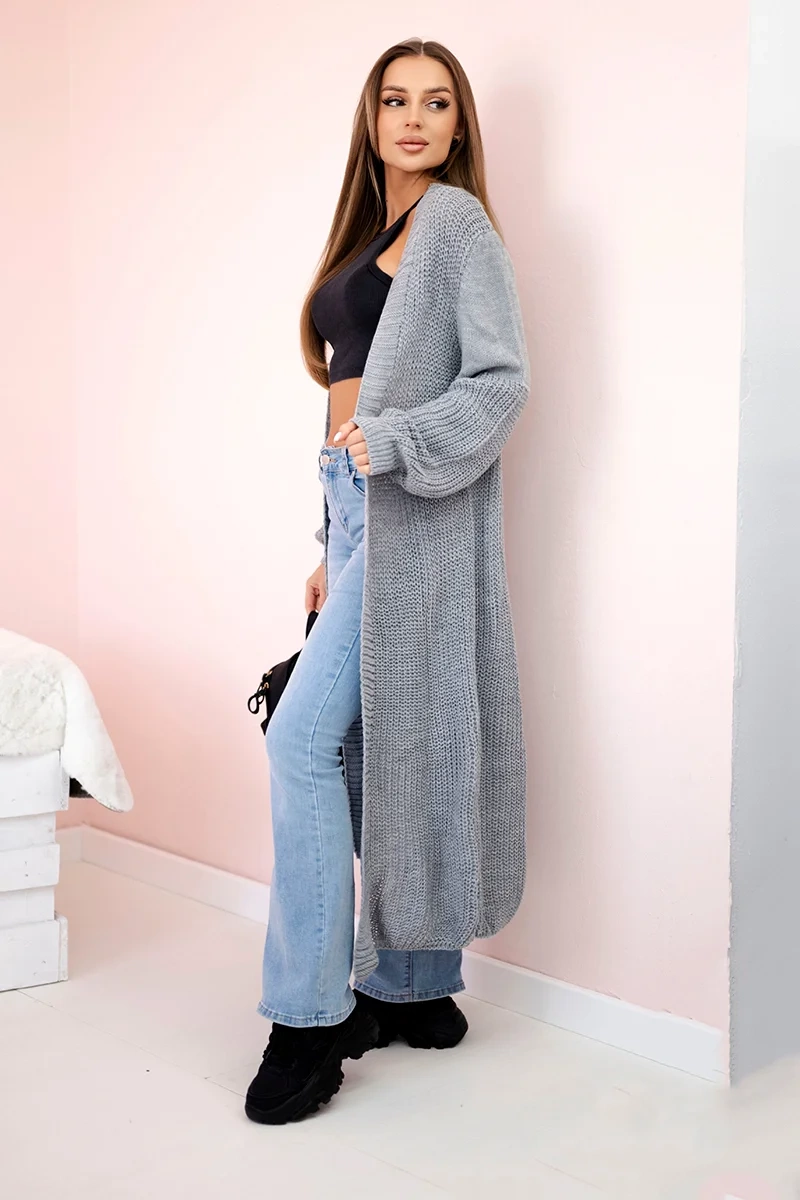 Kesi Sweater long cardigan gray