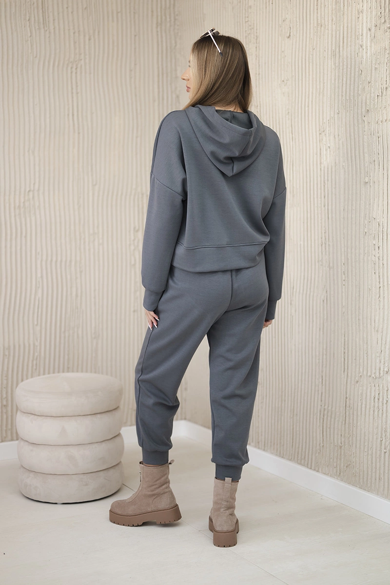 Kesi Włoski Viscose set hoodie + pants graphite