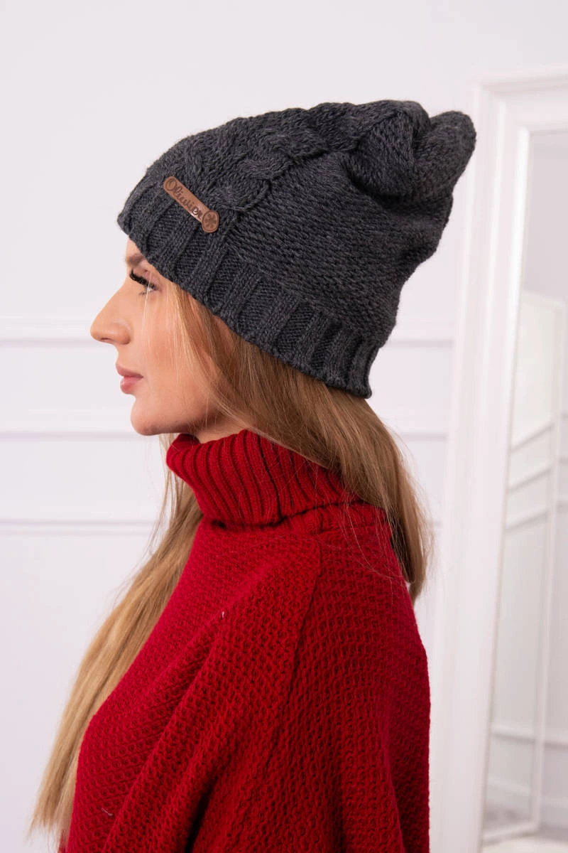 marka niezdefiniowana Cap with fleece Ula K271 graphite