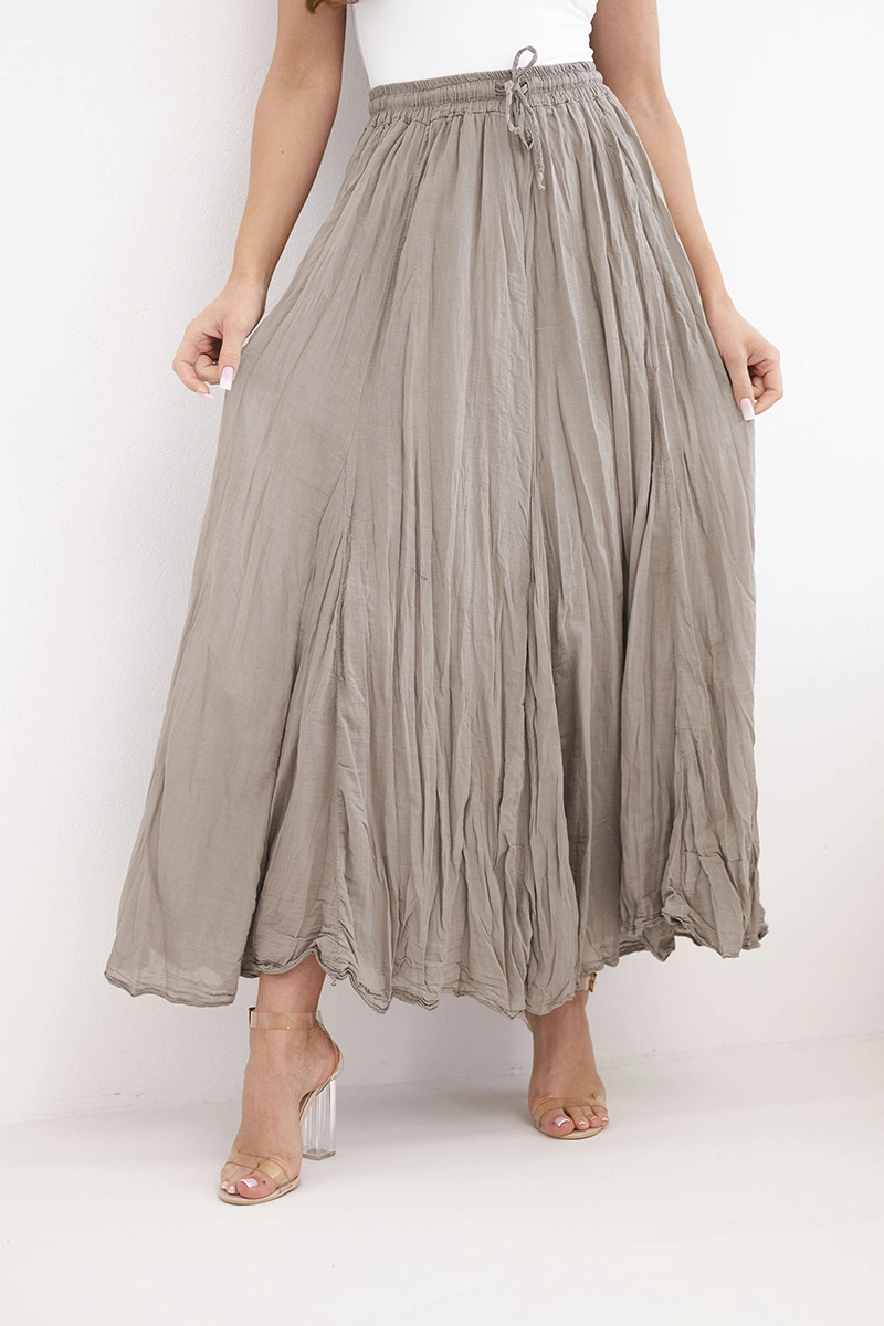 Дамска макси пола с ластик на талията